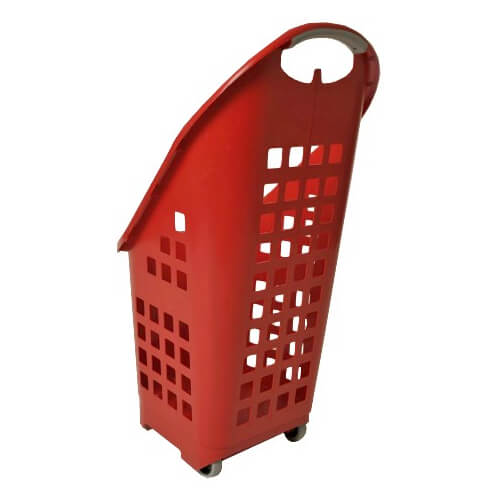 Trolley supermercato spesa 45 litri polipropilene disponibile in 4